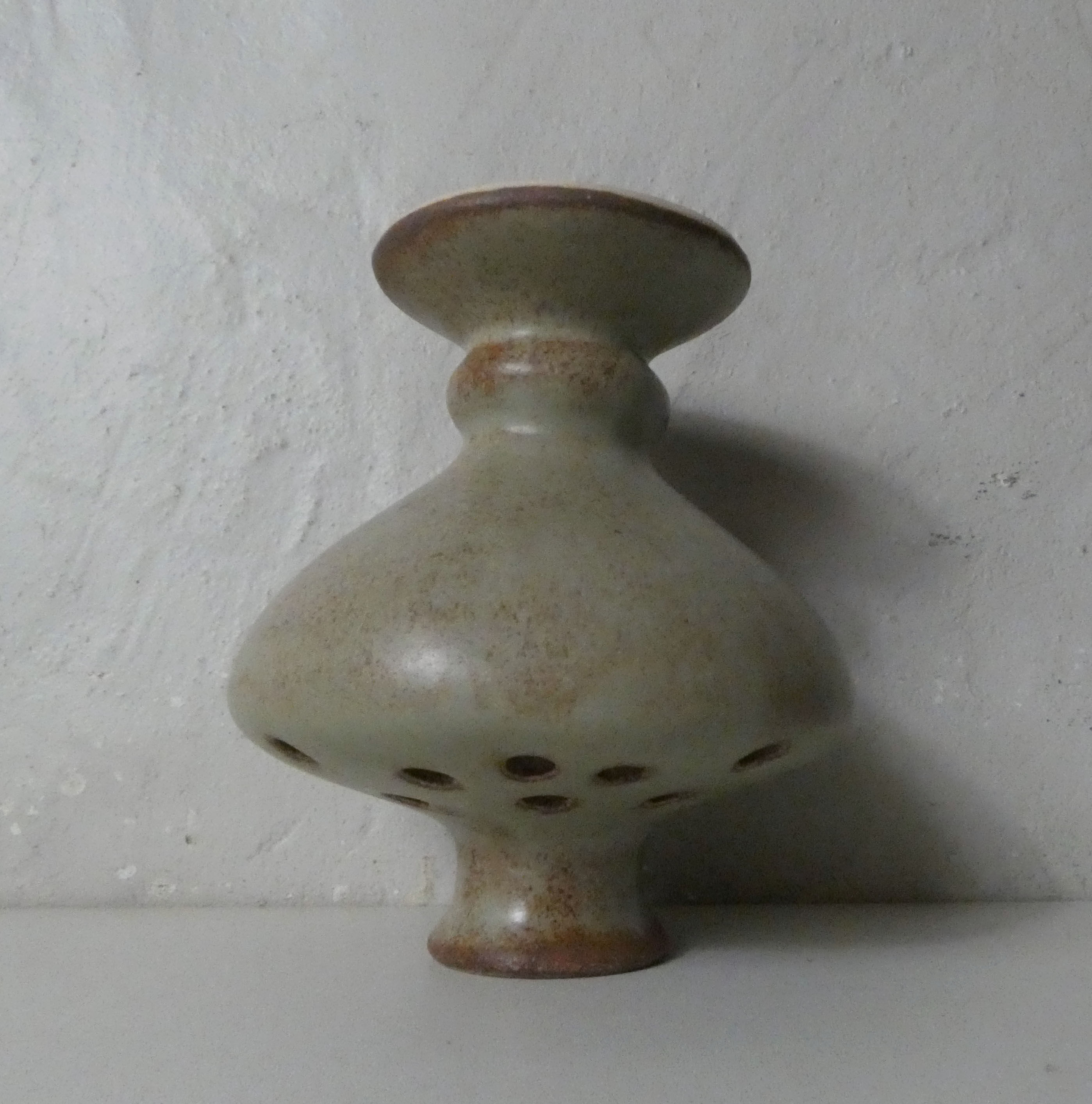 Sandstone vase vintage flowers