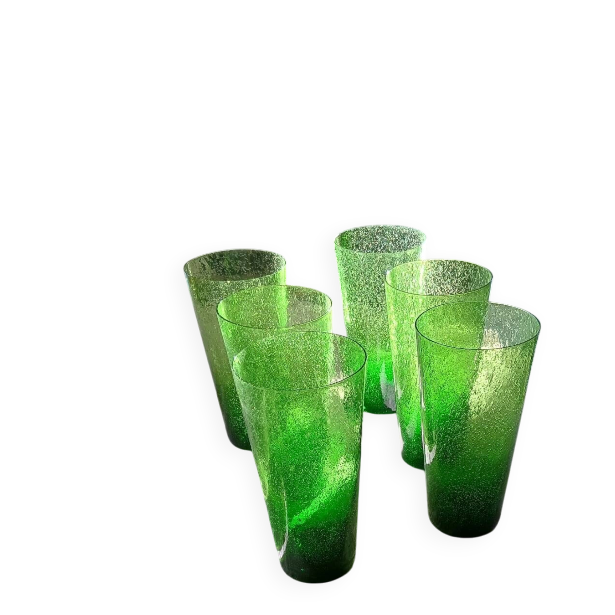6 Biot glasses from the 60s/70s.