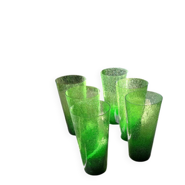 6 Biot glasses from the 60s/70s.