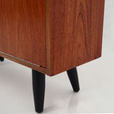 Bookcase with bar Scandinavian design 1980s