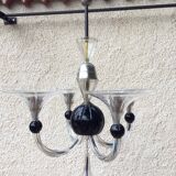 Art deco chandelier Murano glass