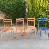 Set of 4 chairs tivoli chairs by Francisco Segarra in metal