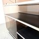 Hi-Fi furniture in smoked plexiglass and aluminium, Eric Maville