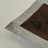 Large brushed metal (aluminum) pocket, 20th century design