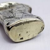 Mid-century bronze or brass vase with herbarium decoration