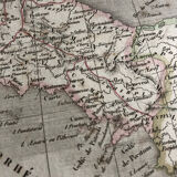 1837 - Map of ancient Italy from Illyria and Sicily
