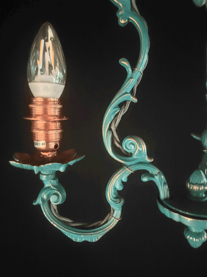 Vintage brass pendant lamp