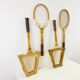 Set of 4 vintage wooden tennis rackets