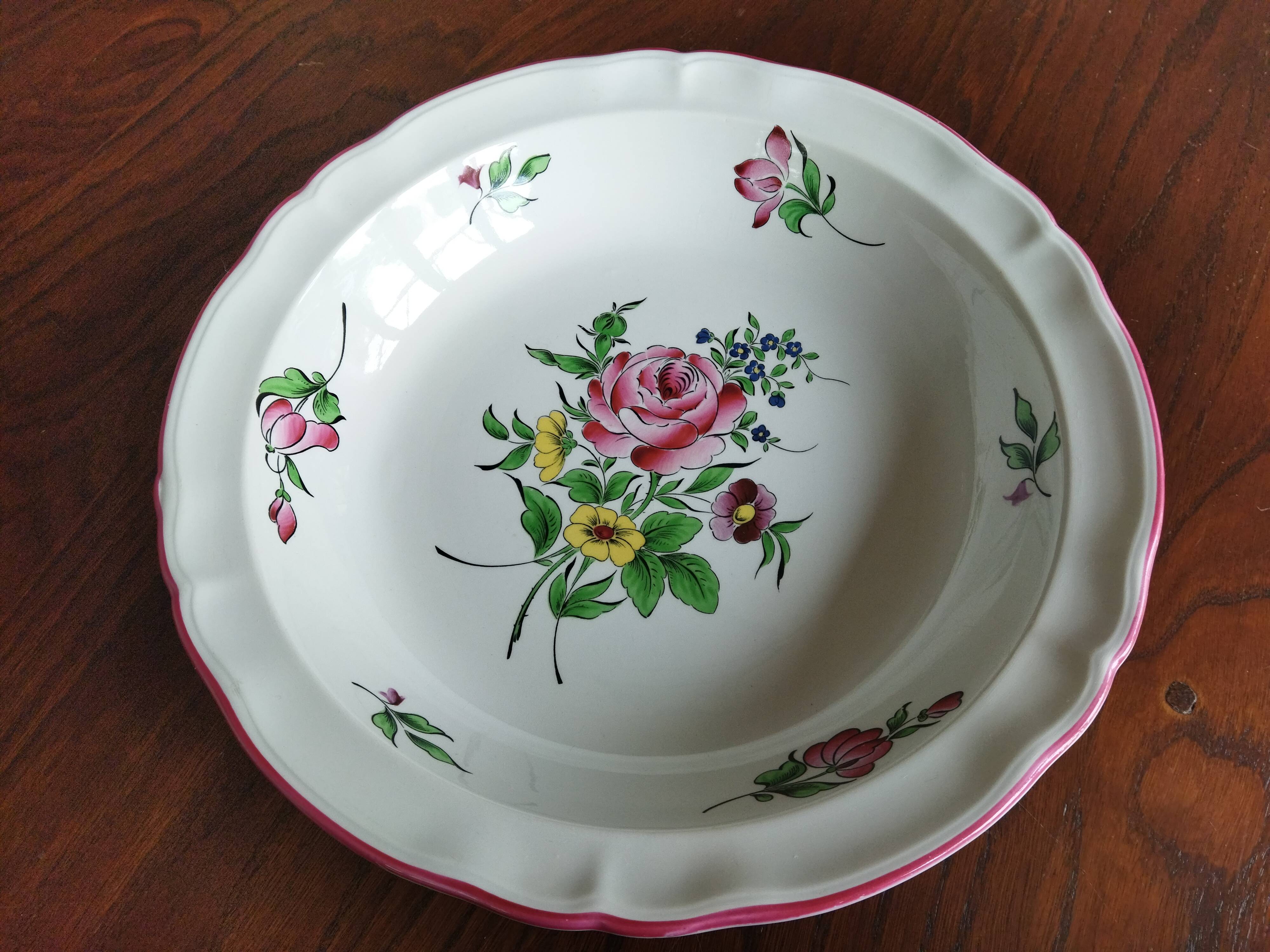 Deep dish "Fine street lamp" KG Lunéville