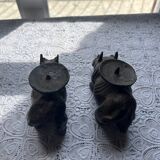 Pair of candle holders