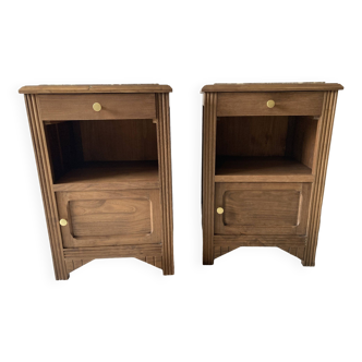 Pair of art deco style bedside tables