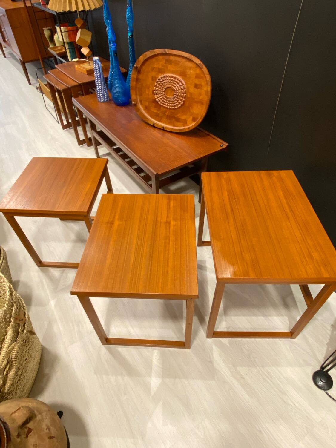 Scandinavian nesting table BRDR Furbo 1970