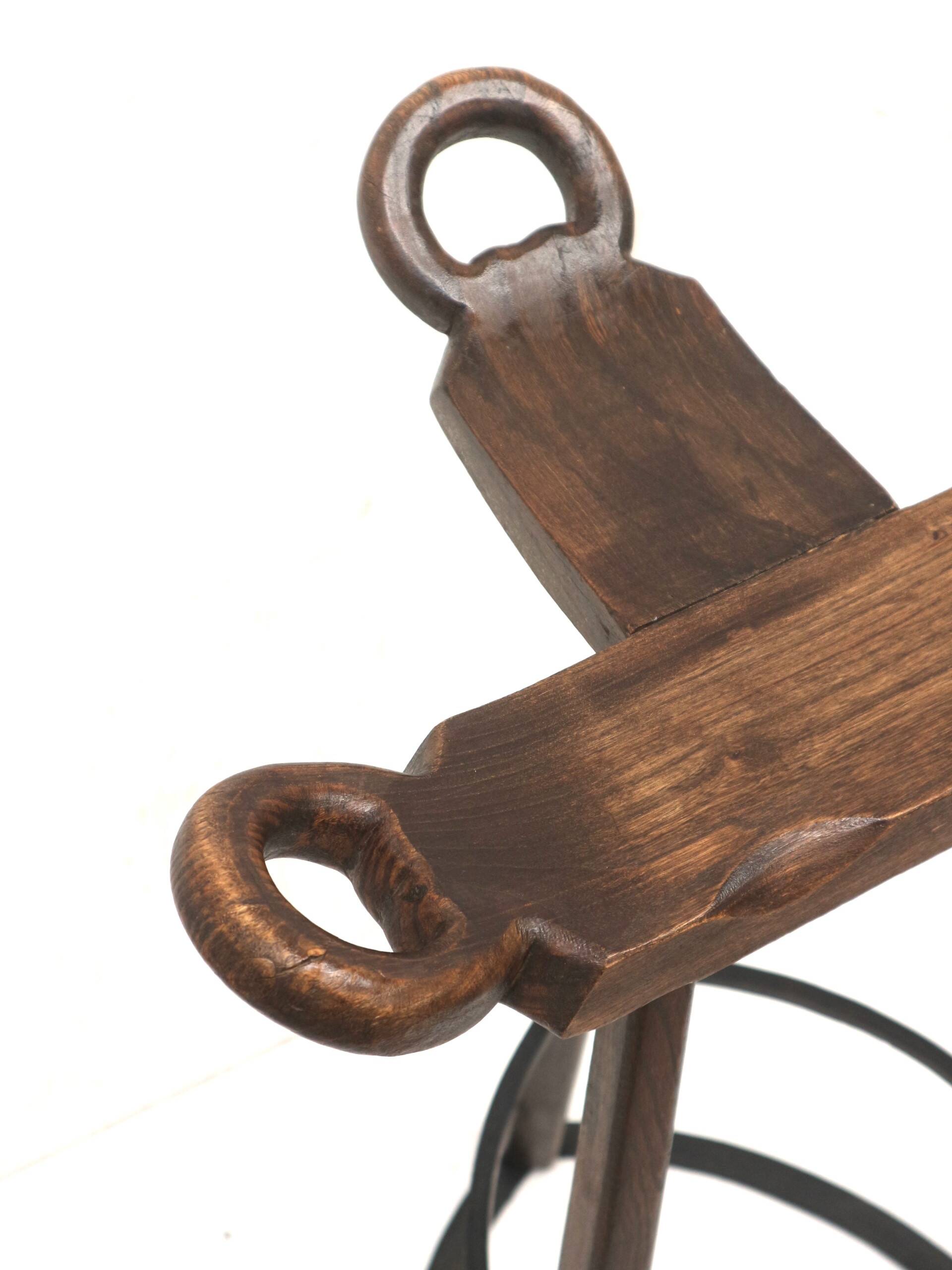 5x Vintage Spanish Brutalist 'Marbella' stool by Confonorm from the 70s