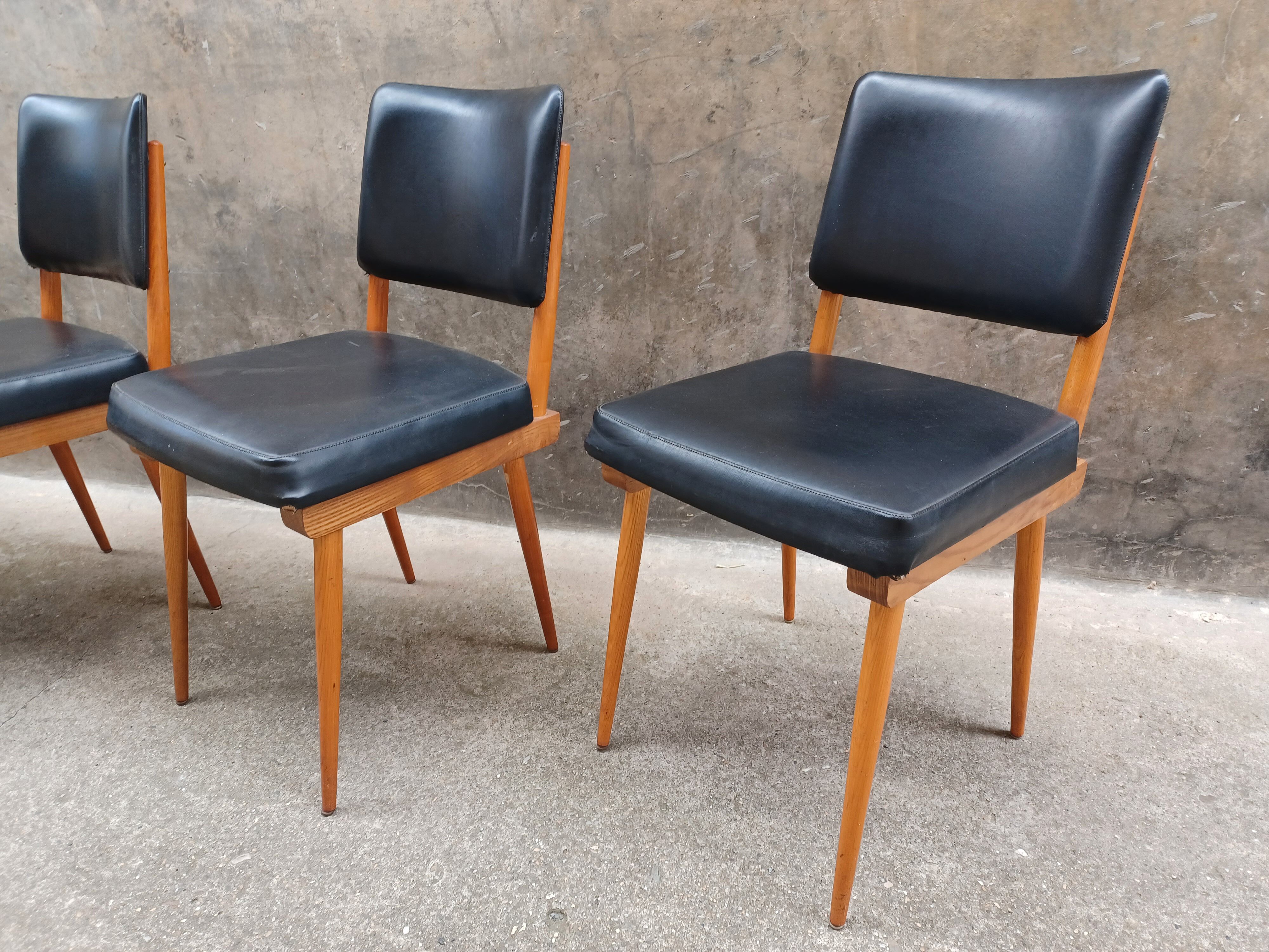 Set of 4 chairs 1960