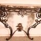 console in wrought iron in Louis XV style - 19th century