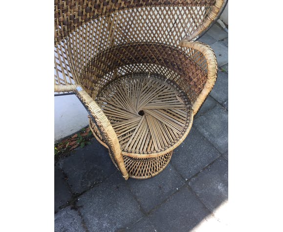 Rattan peacock chair