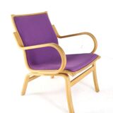 Fauteuils Vejle en tissu violet