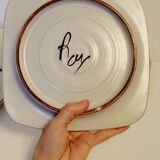 Olivier Roy Vallauris - 4 flat plates in vintage ceramic 1972