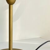 Lampe champignon SCE acier et verre opalin vintage