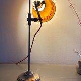 Workshop lamp, painted lampshade, 2m cable