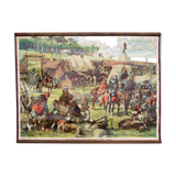 Poster "Corral of Hussites" 1419-1436 educational grid 1929