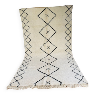 Berber carpet Beni Ouarain symmetrical diamonds 160x280