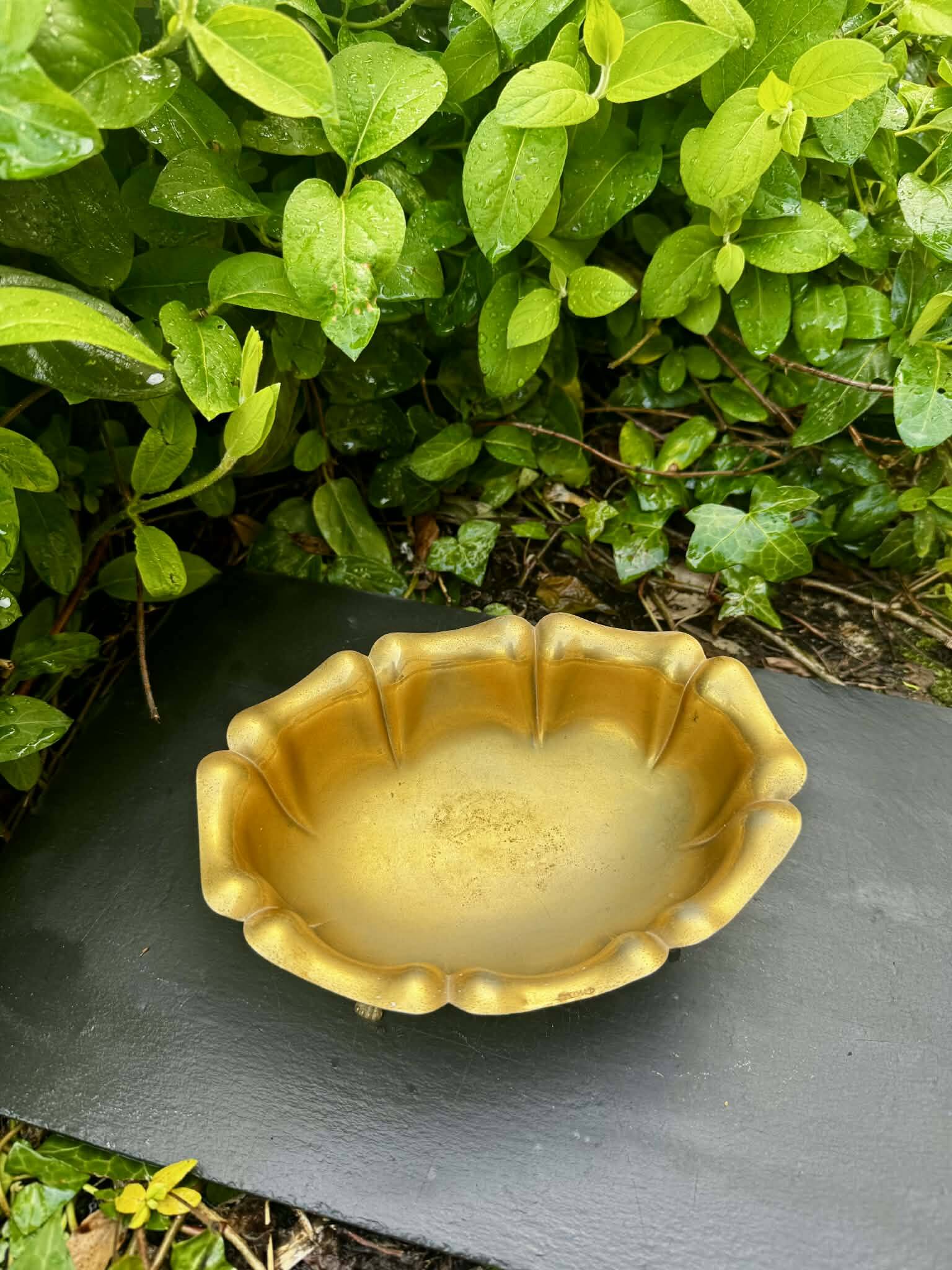 Brass centrepiece tray in Louis XV style.