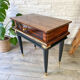 Chevet vintage style Art déco bois et laiton NF 125