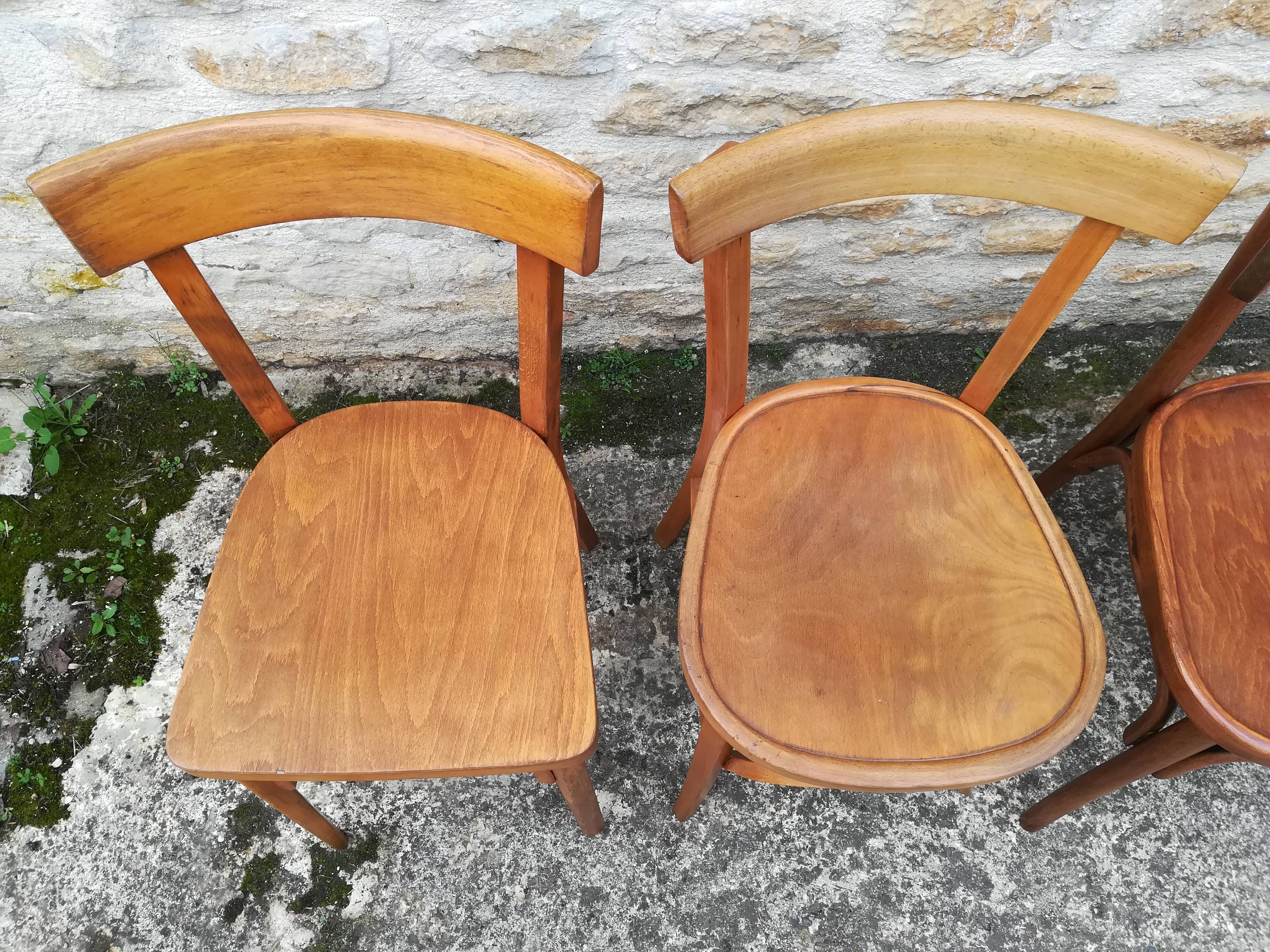 Mismatched bistro chairs