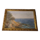 Peinture à l'huile originale "La mer tranquille"