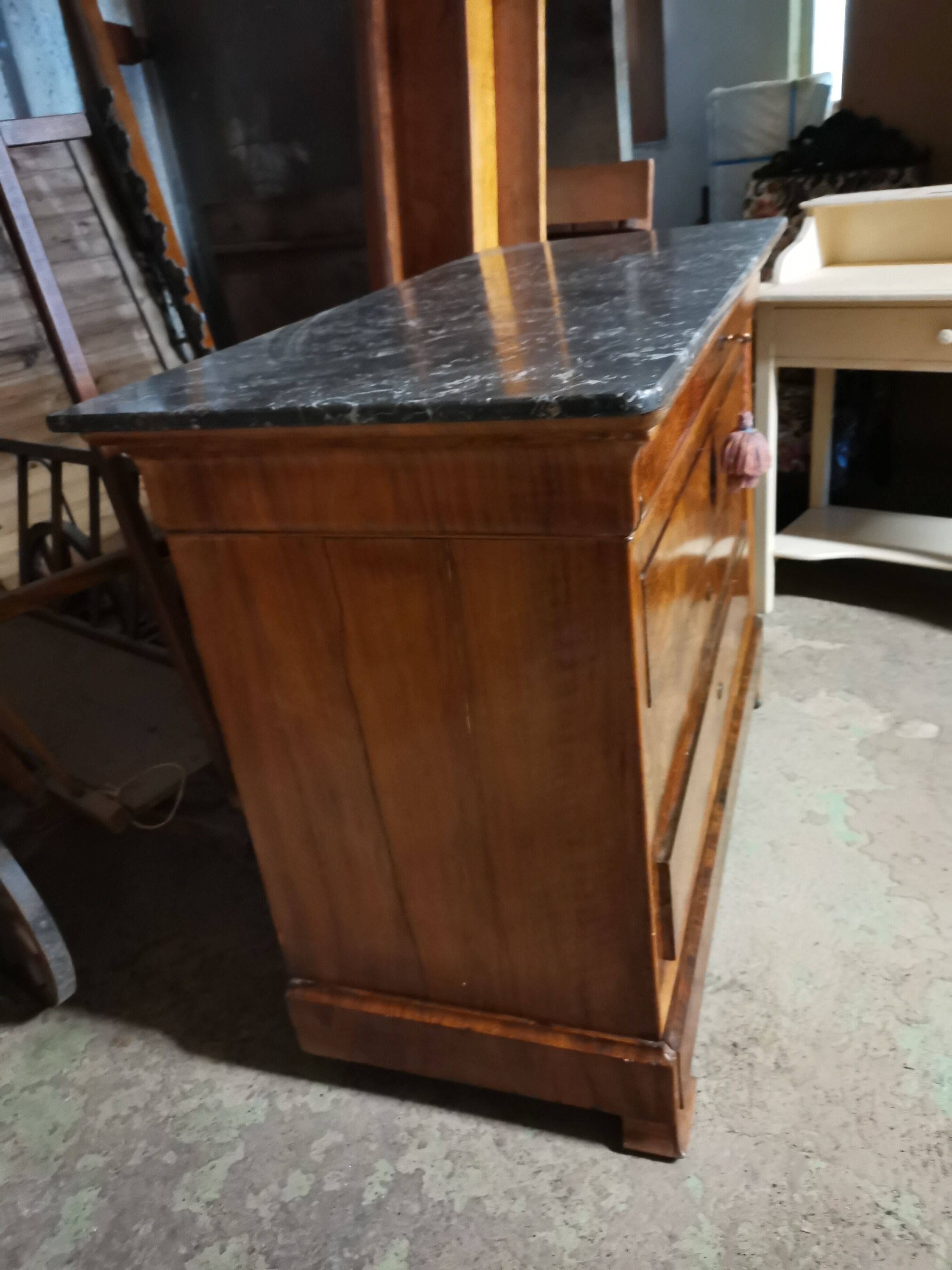 Chest of drawers Louis Philippe on marble