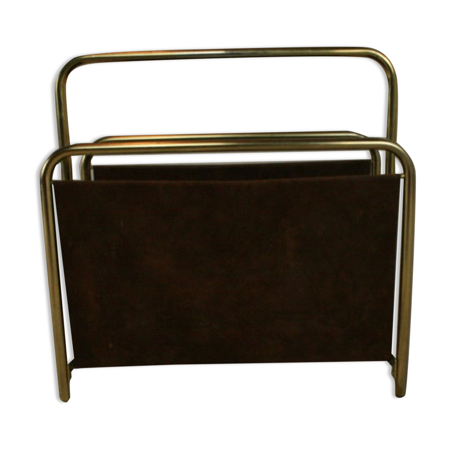Vintage metal magazine holder