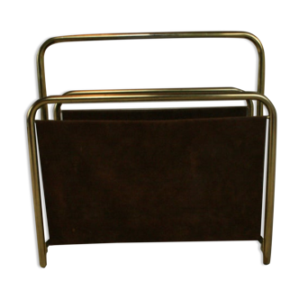 Vintage metal magazine holder