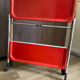 Service trolley rolling table Platex Textable red 70s Space Age