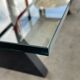 Modernist table / desk gigante zambusi boccato X seccose Memphis 1980