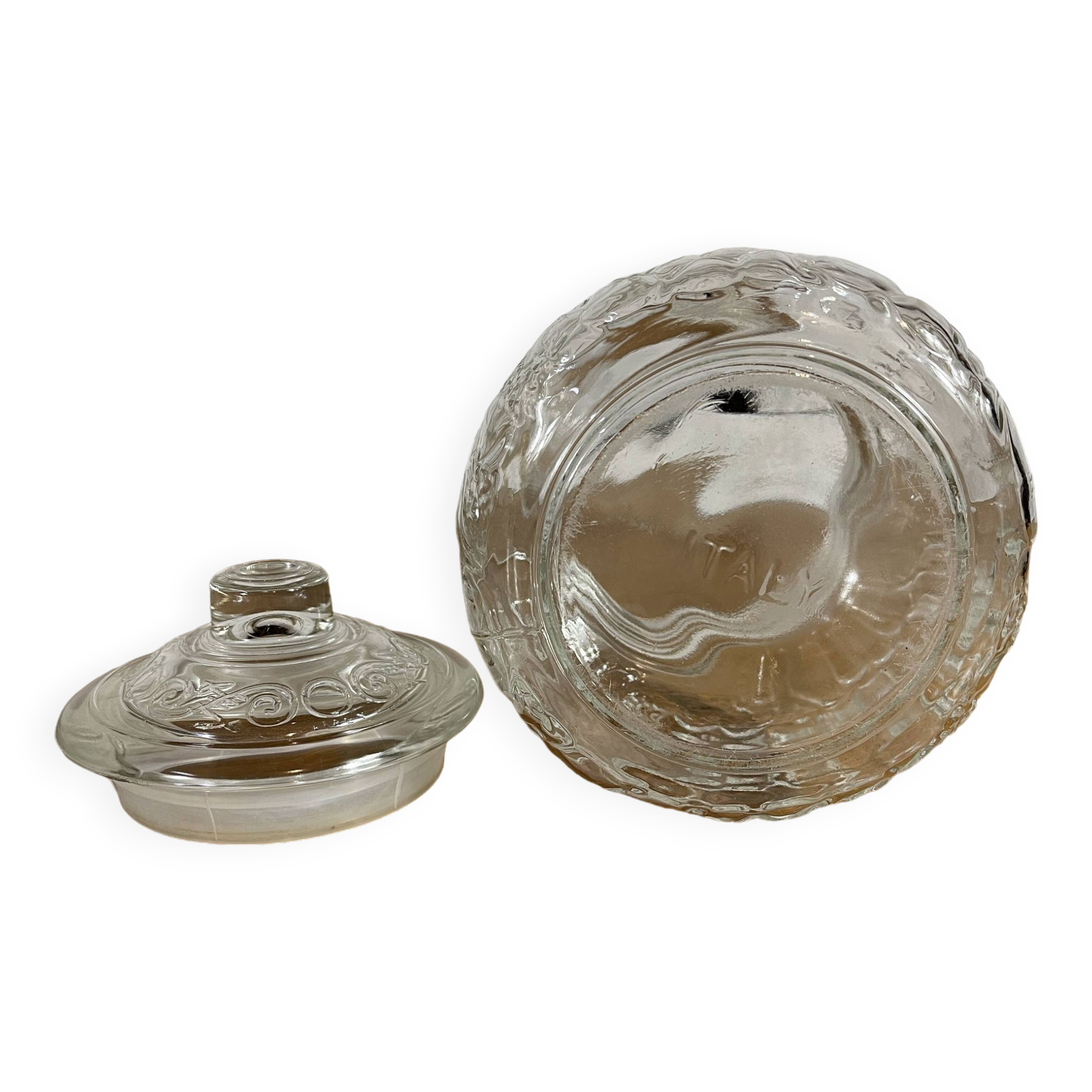 Vintage glass candy box