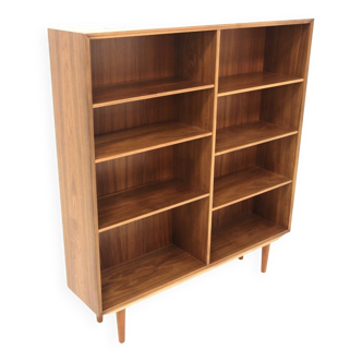 Scandinavian walnut bookcase, Sweden, 1960