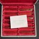 2968 and 2969 – Box of 12 gilded copper knife holders – Navarre factories in Évreux (Eure)