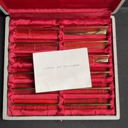 2968 and 2969 – Box of 12 gilded copper knife holders – Navarre factories in Évreux (Eure)