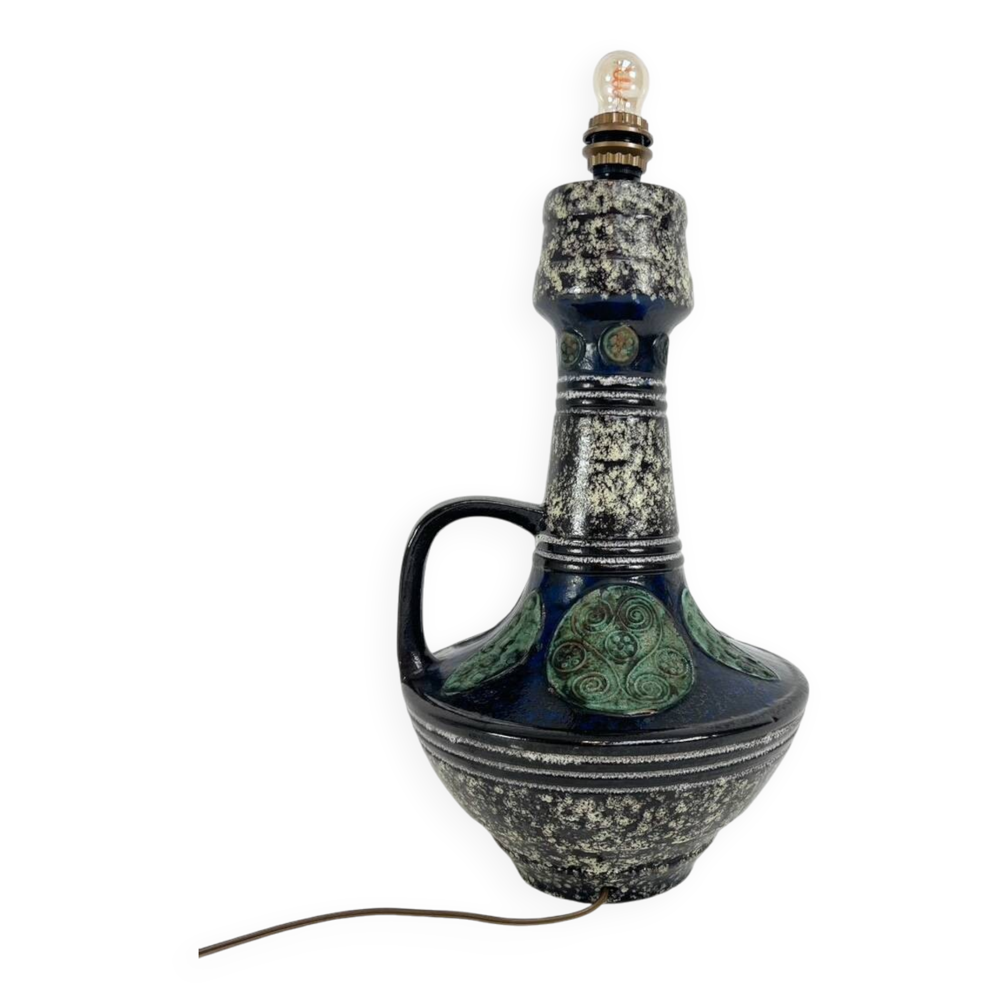 Ceramic Standard floor lamp in West Germany style, 1970s