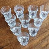 Series 10 crystal glasses Daum France model Sorcy
