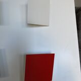 Applique tableau Métalo de Dix heures Dix blanche et rouge