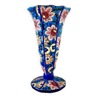 LONGWY earthenware vase