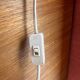 Vintage table lamp – marble and chrome metal base