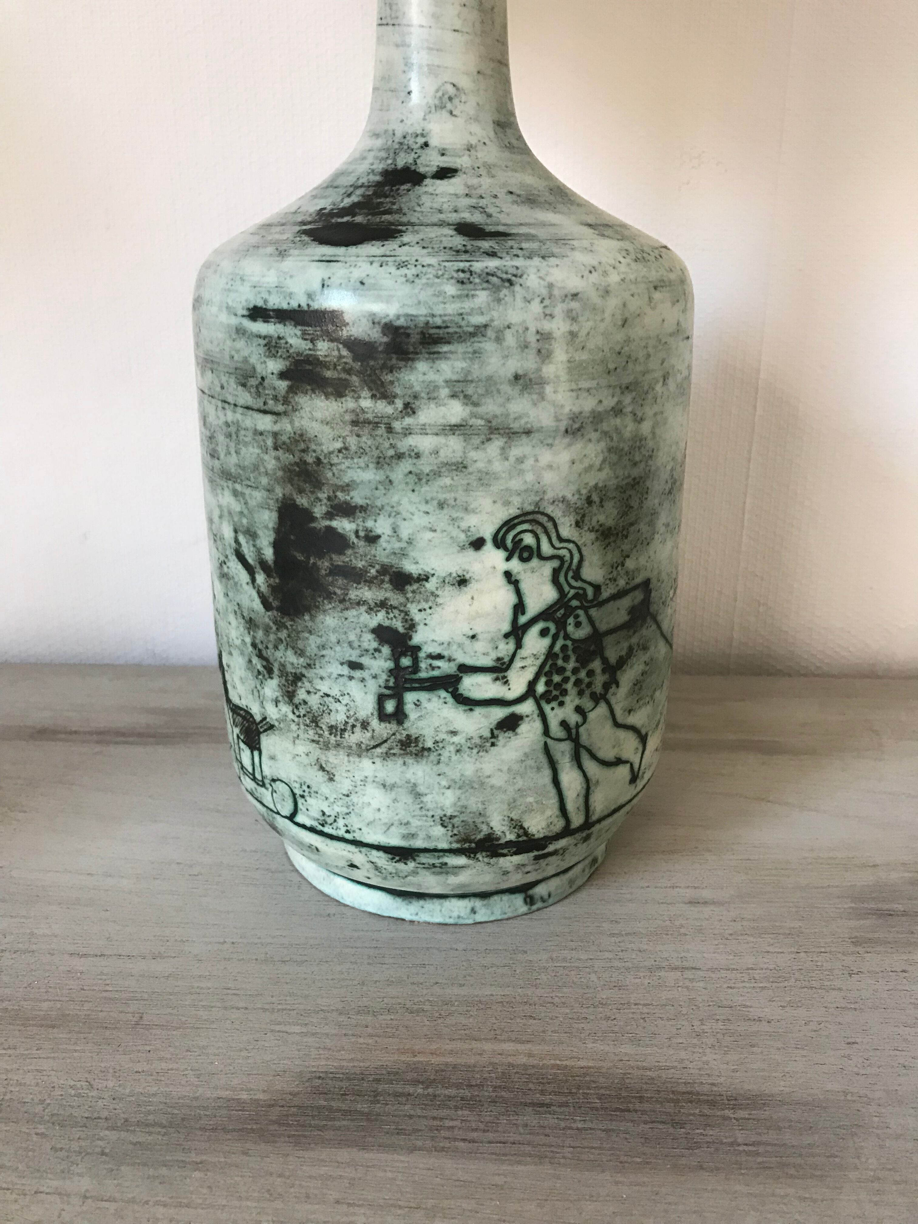 Jacques Blin lamp signed "J Blin" 1950