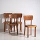 Ensemble de chaises Thonet vintage (c.1950). Ensemble de 4 pièces #6