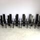 Ensemble de 12 chaises iris par Vandenberghe Pauvers, années 1990.