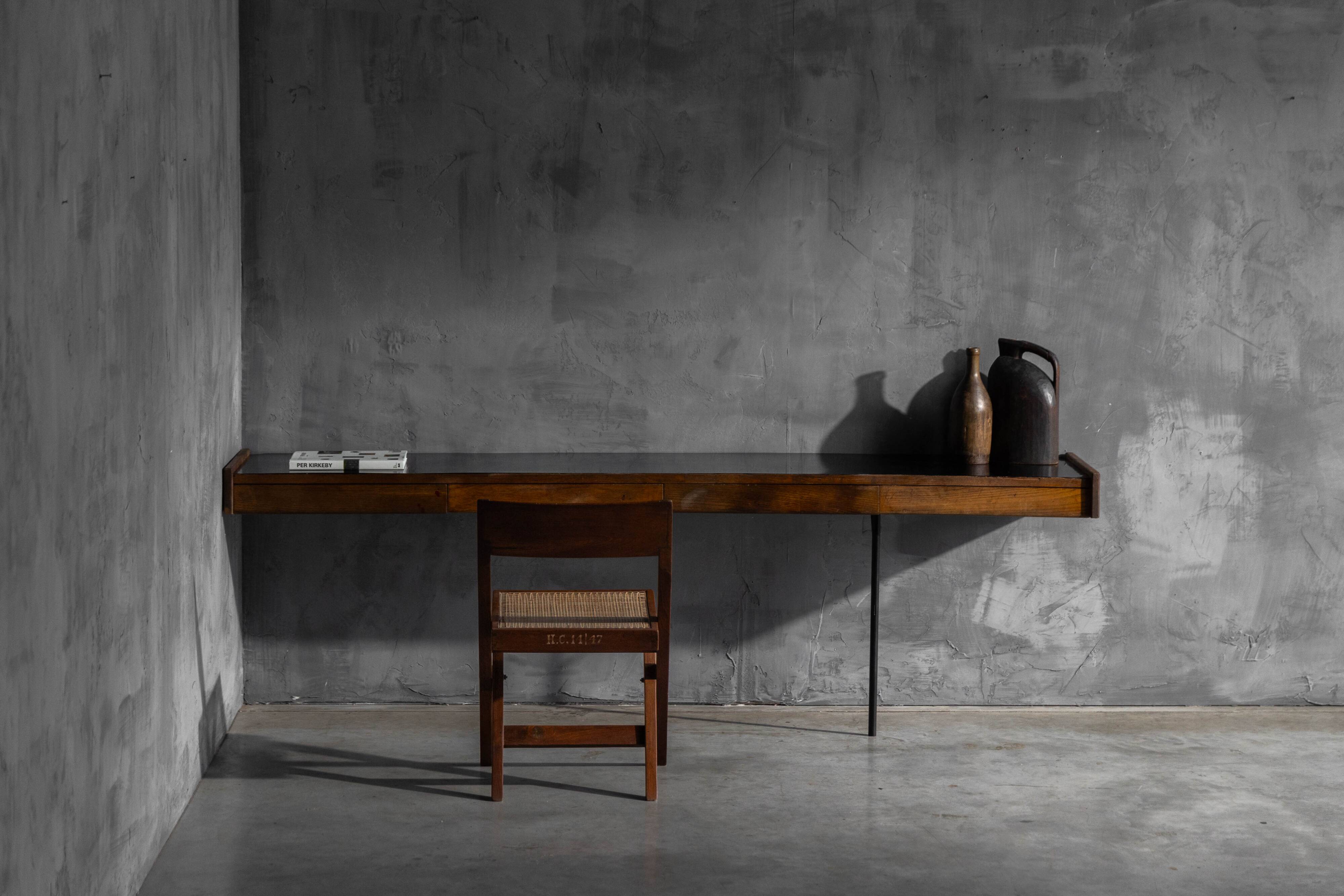 Modernist wall-mounted console, France, 1960s