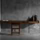 Modernist wall-mounted console, France, 1960s