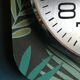 Vintage formica square silent wall clock "Kiplé black green red"